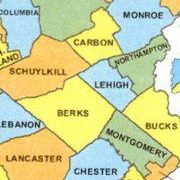 Eastern Pennsylvania Counties Map