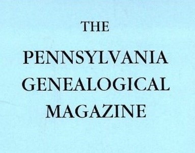 Pennsylvania Genealogical Magazine title